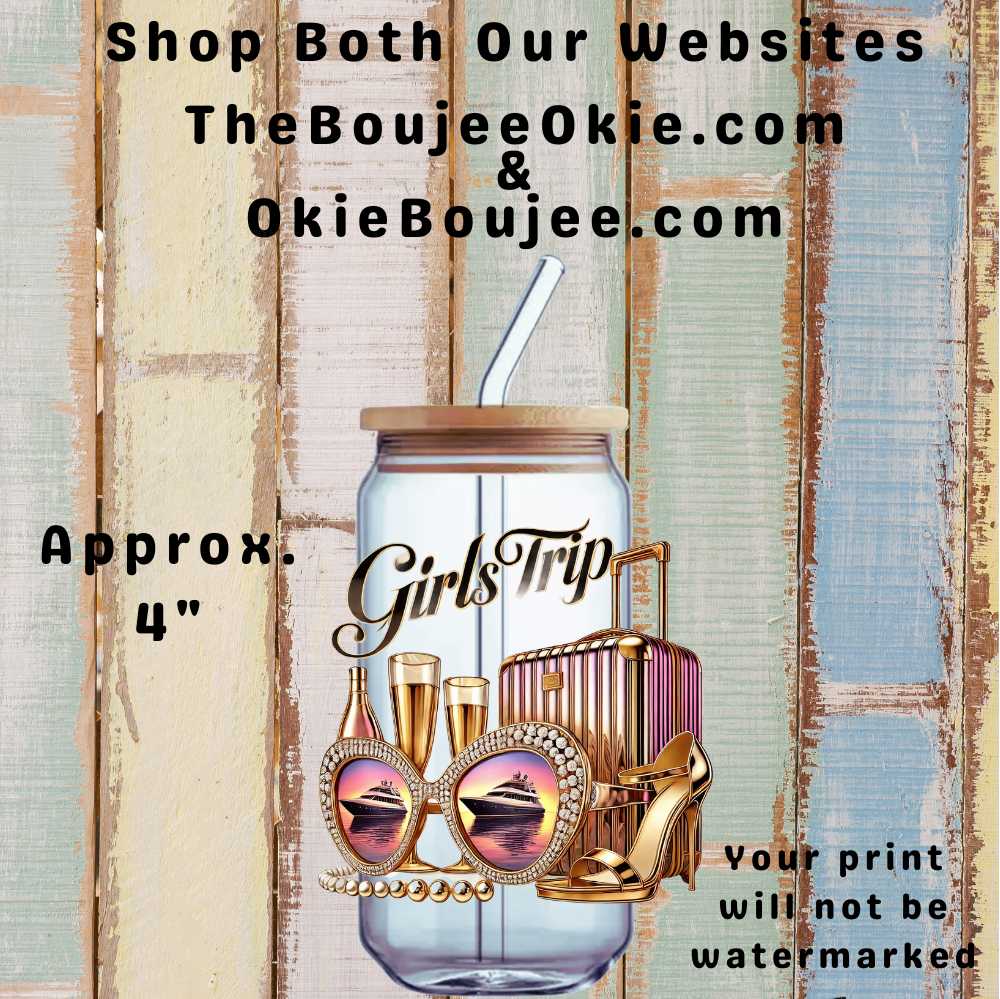 Girls Trip Double-Sided UV DTF Decal