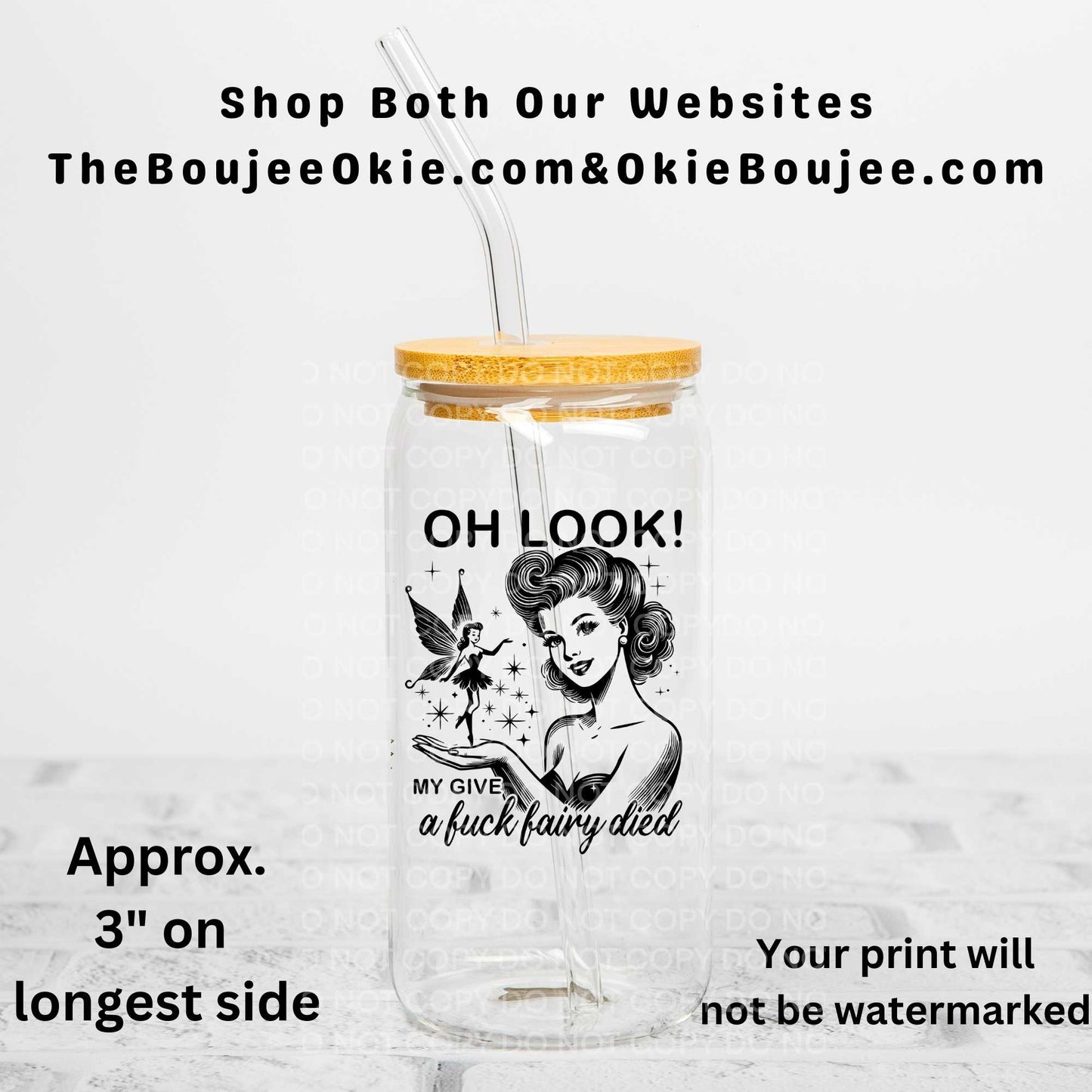 My Give A Fuck Fairy Died Uv Dtf Decal