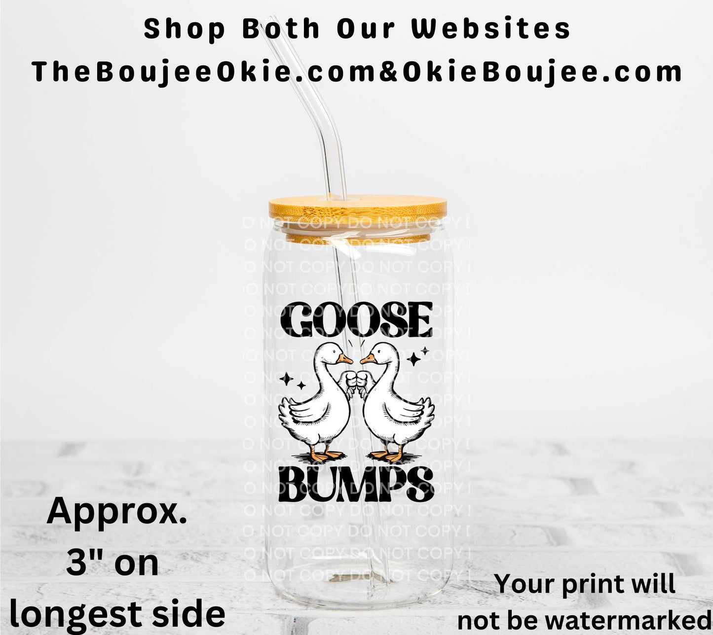 Goose Bumps UV DTF Decal Double Sided