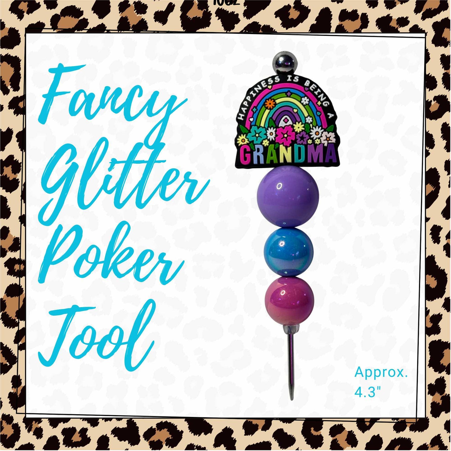 Fancy Beaded Glitter Poker Tool-Grandma