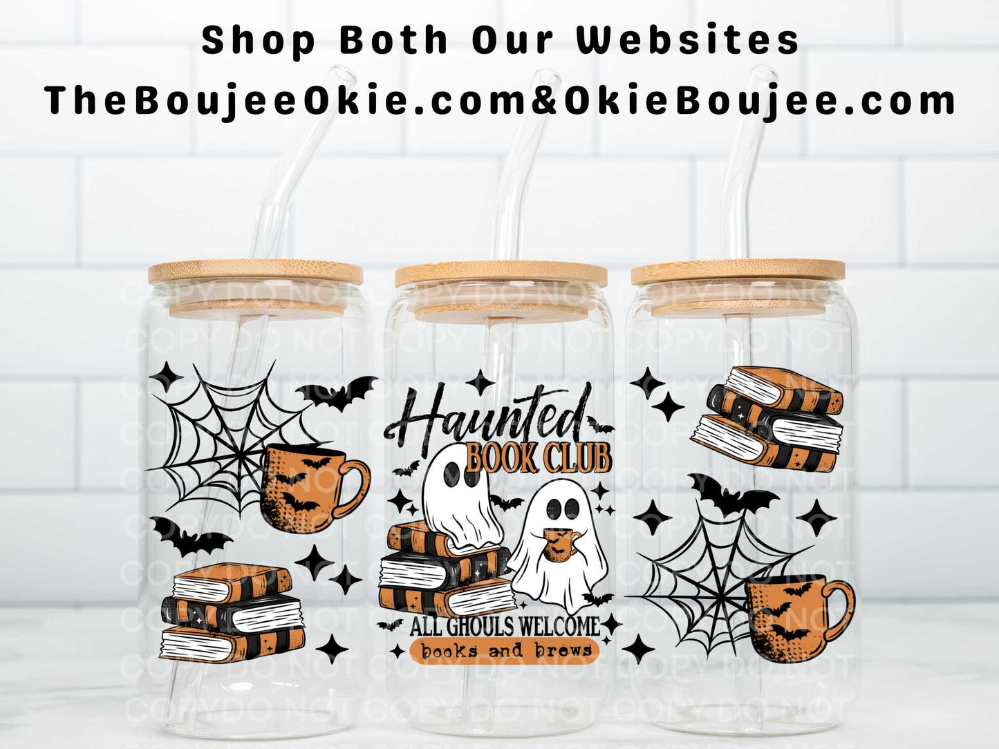 Haunted Book Club Uv Dtf Wrap Double Sided