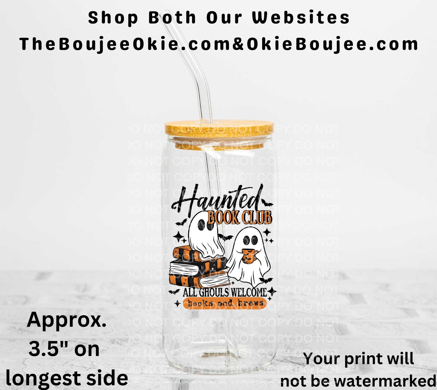 Haunted Book Club UV DTF Decal Double Sided