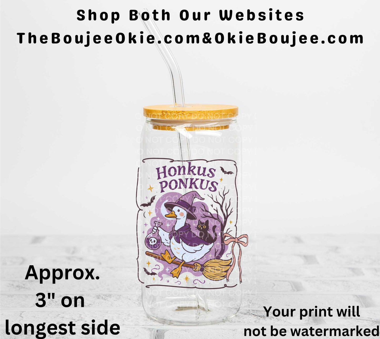 Honkus Ponkus Goose UV DTF Decal Double Sided