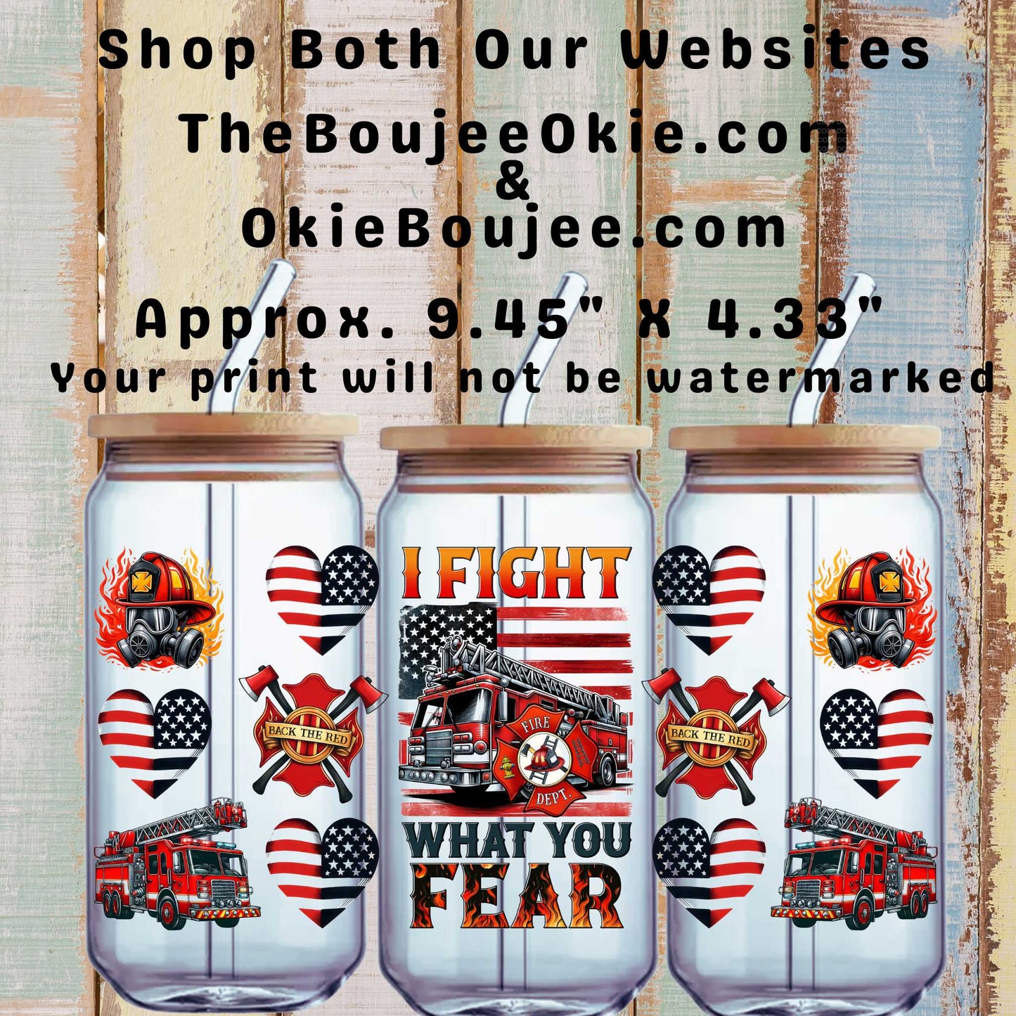 I Fight What You Fear Double Sided Uv Dtf Wrap