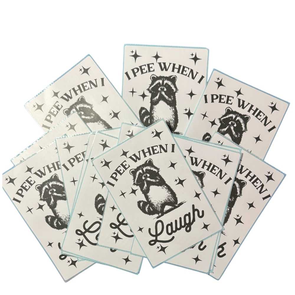 Pack of 20 I Pee When I Laugh Thermal Label Shipping Packaging Stickers