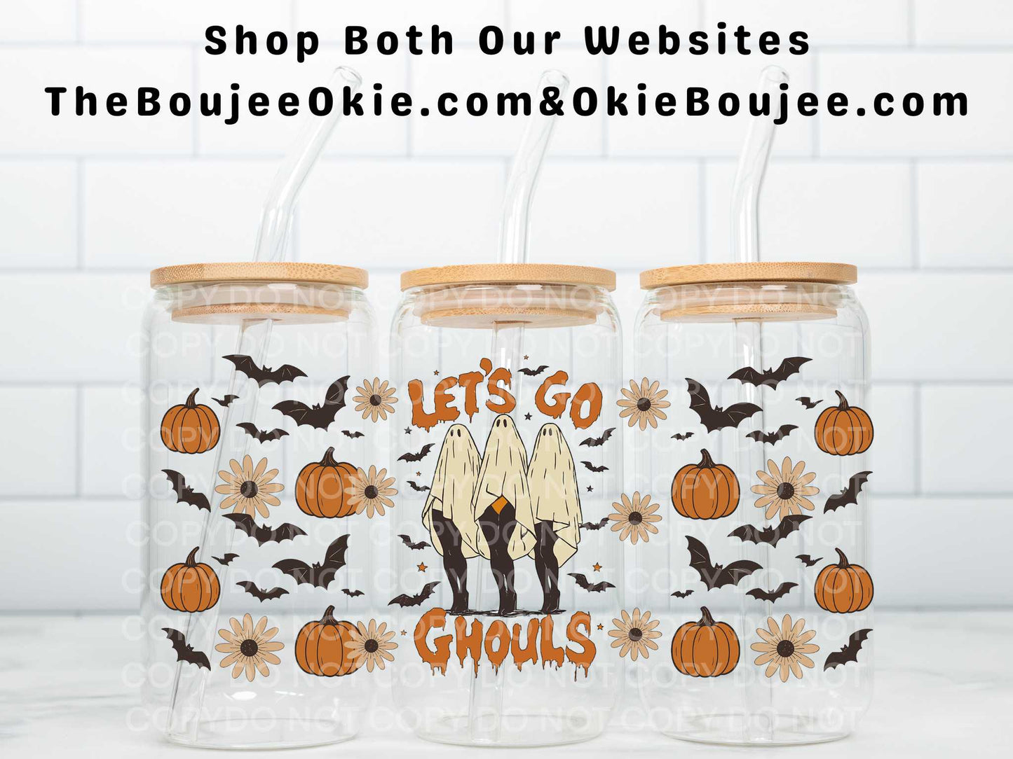 Let's Go Ghouls Uv Dtf Wrap Double Sided