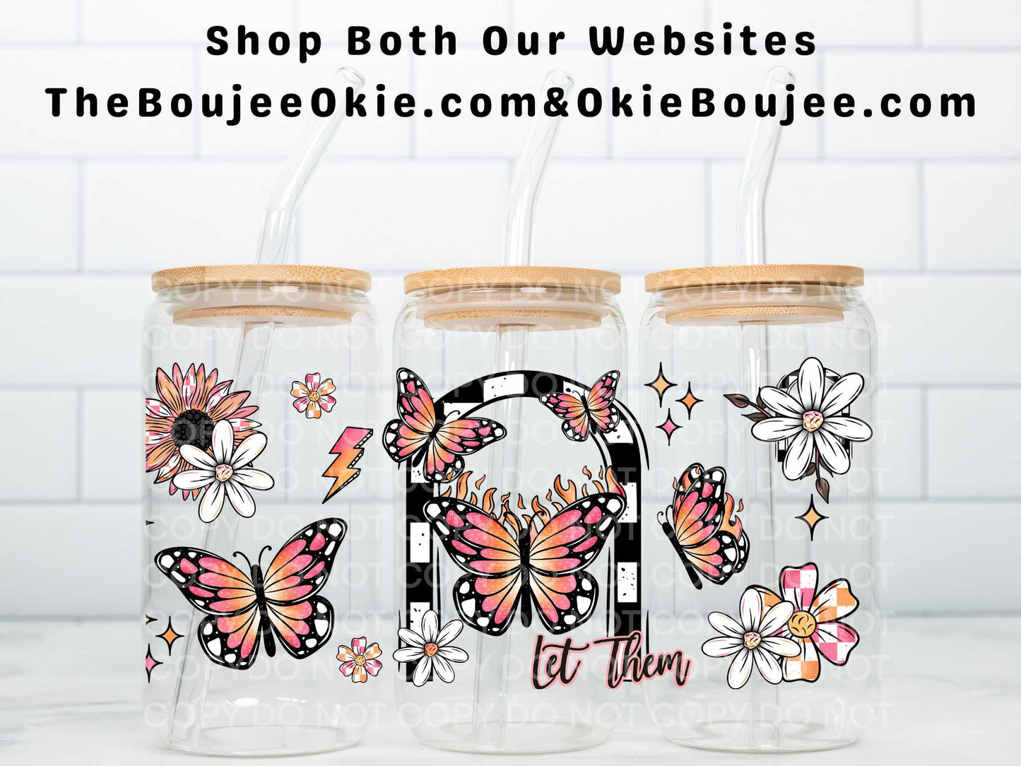 Let Them Uv Dtf Wrap Double Sided