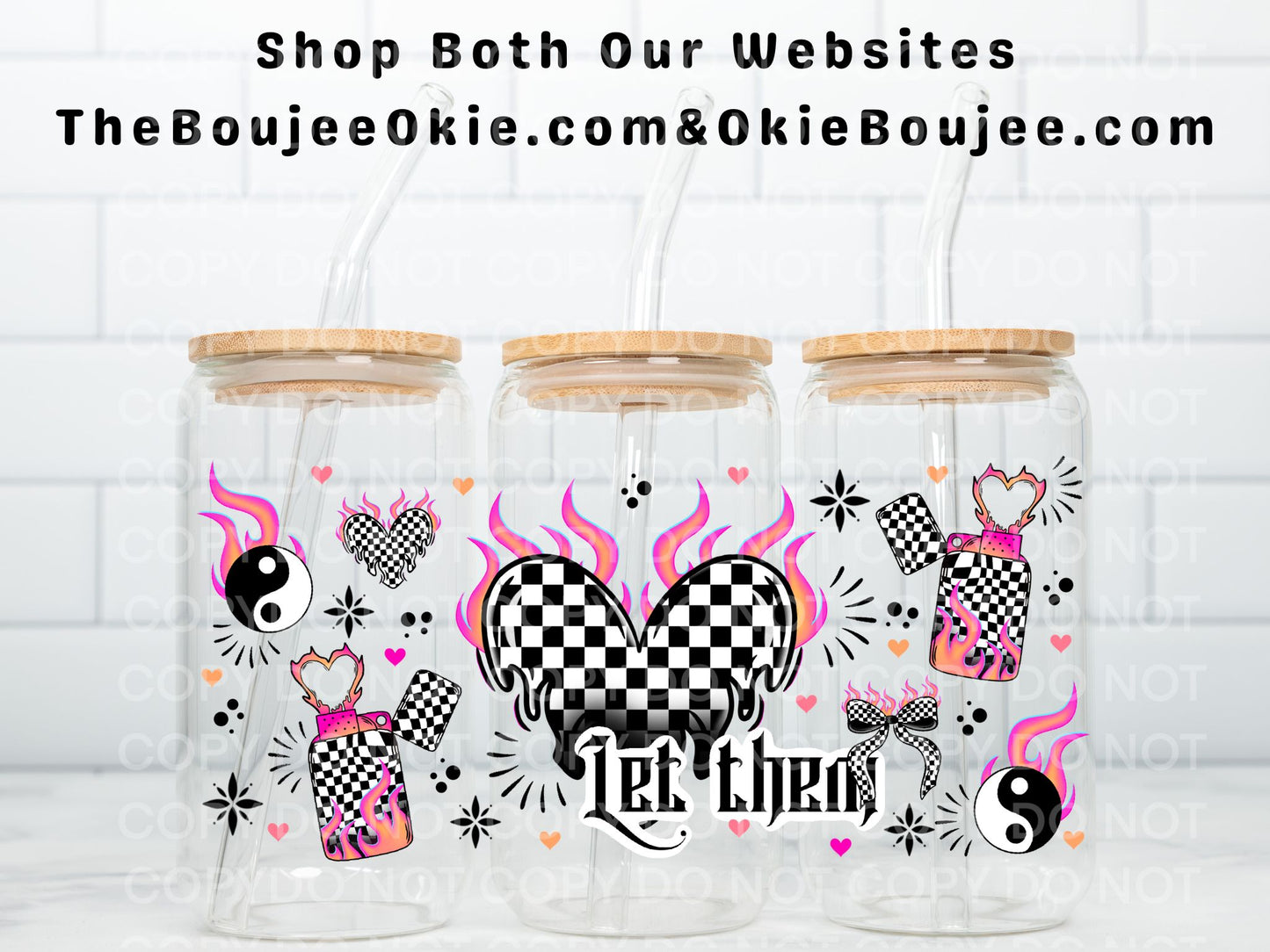 Let Them Double Sided Uv Dtf Wrap Edgy