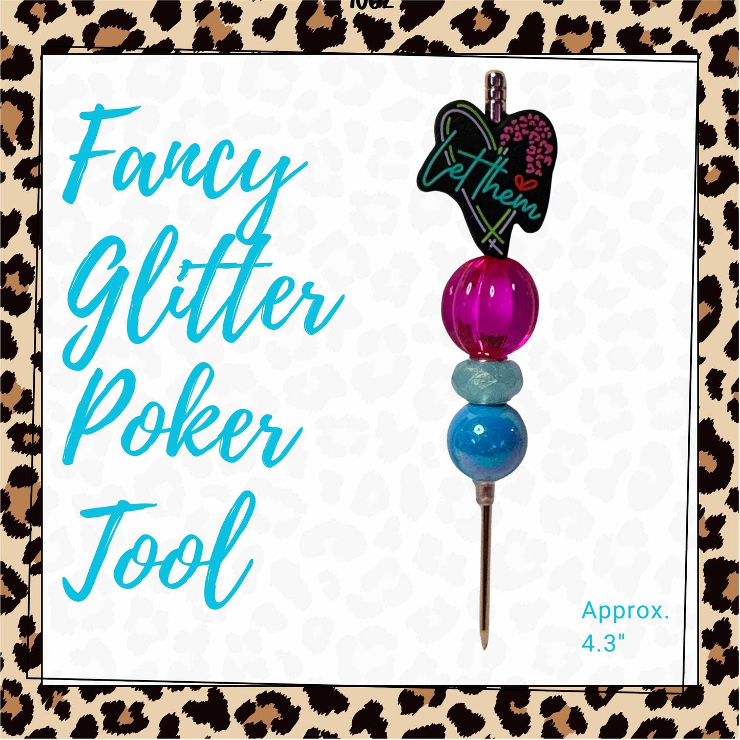 Fancy Beaded Glitter Poker Tool-Let Them