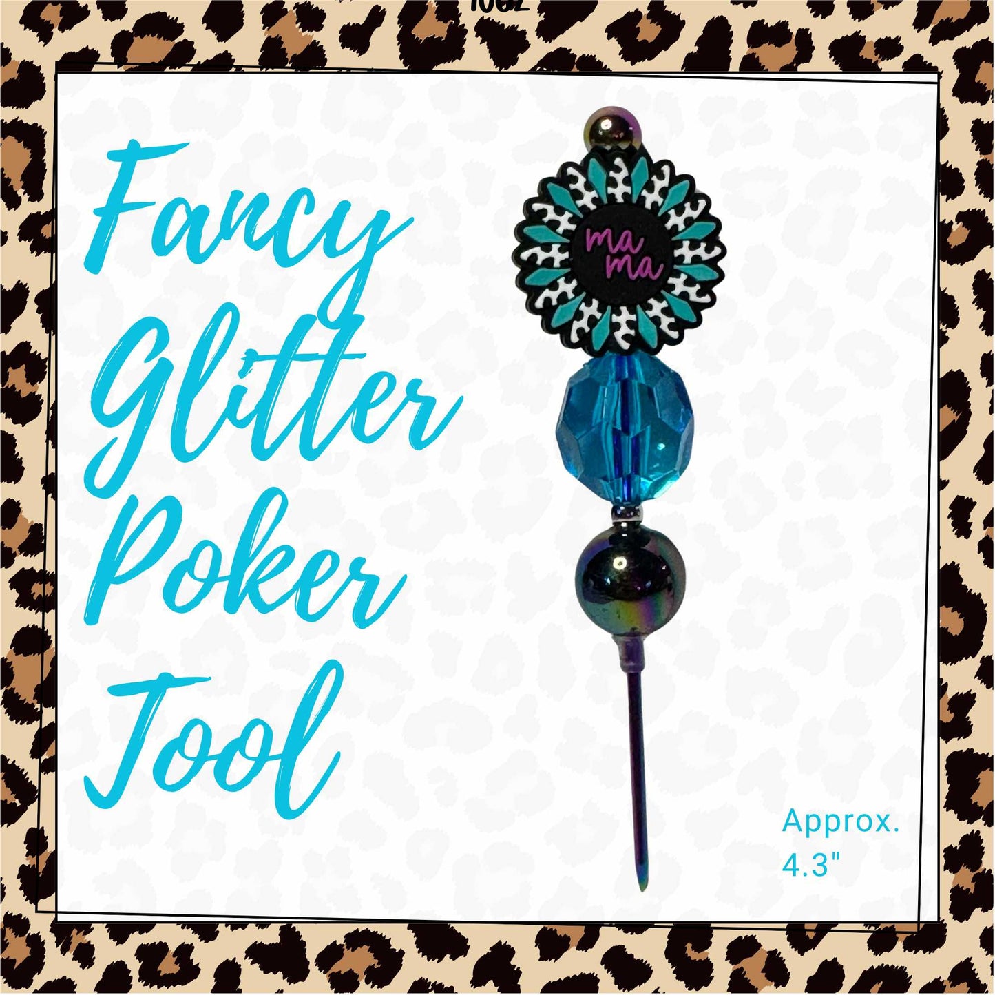 Fancy Beaded Glitter Poker Tool-Mama Sunflower