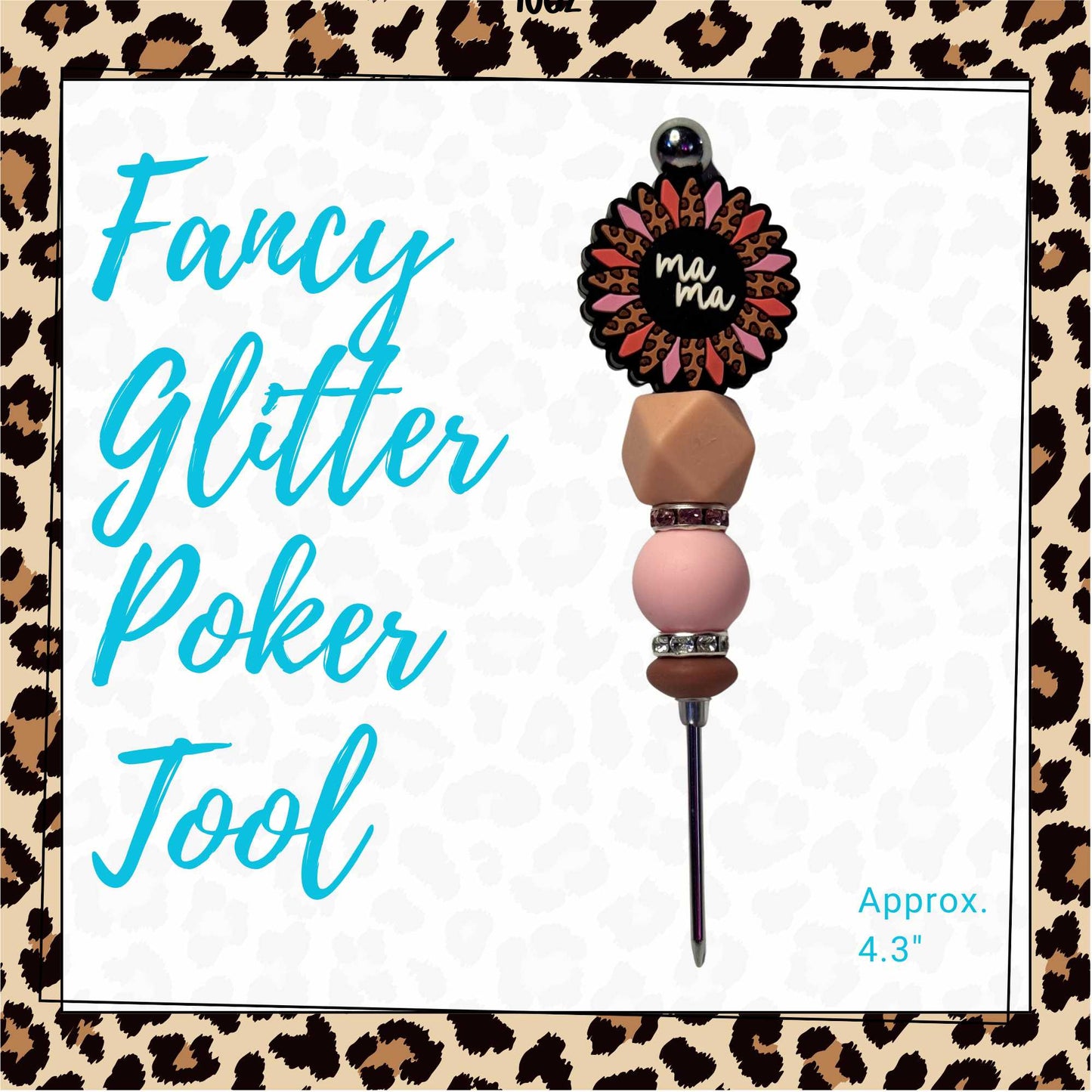 Fancy Beaded Glitter Poker Tool-Mama Sunflower