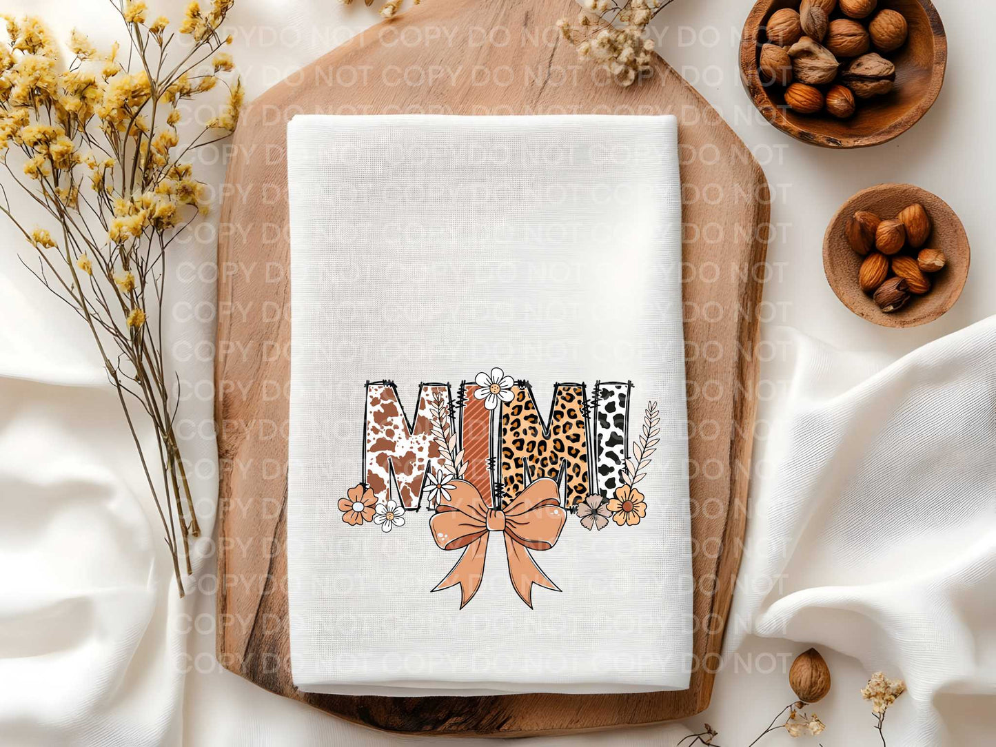 Mimi Western Floral Towel Sublimation Print