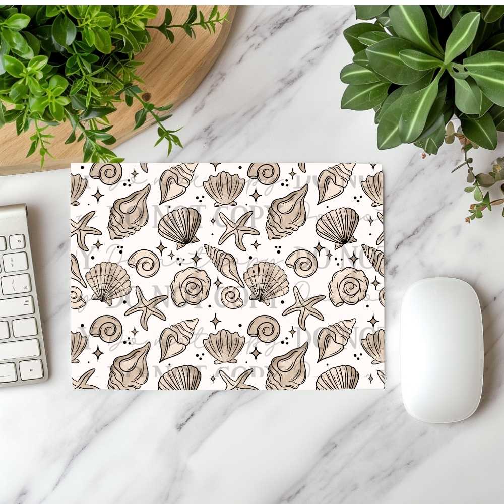 Seashells Mousepad Sublimation Print