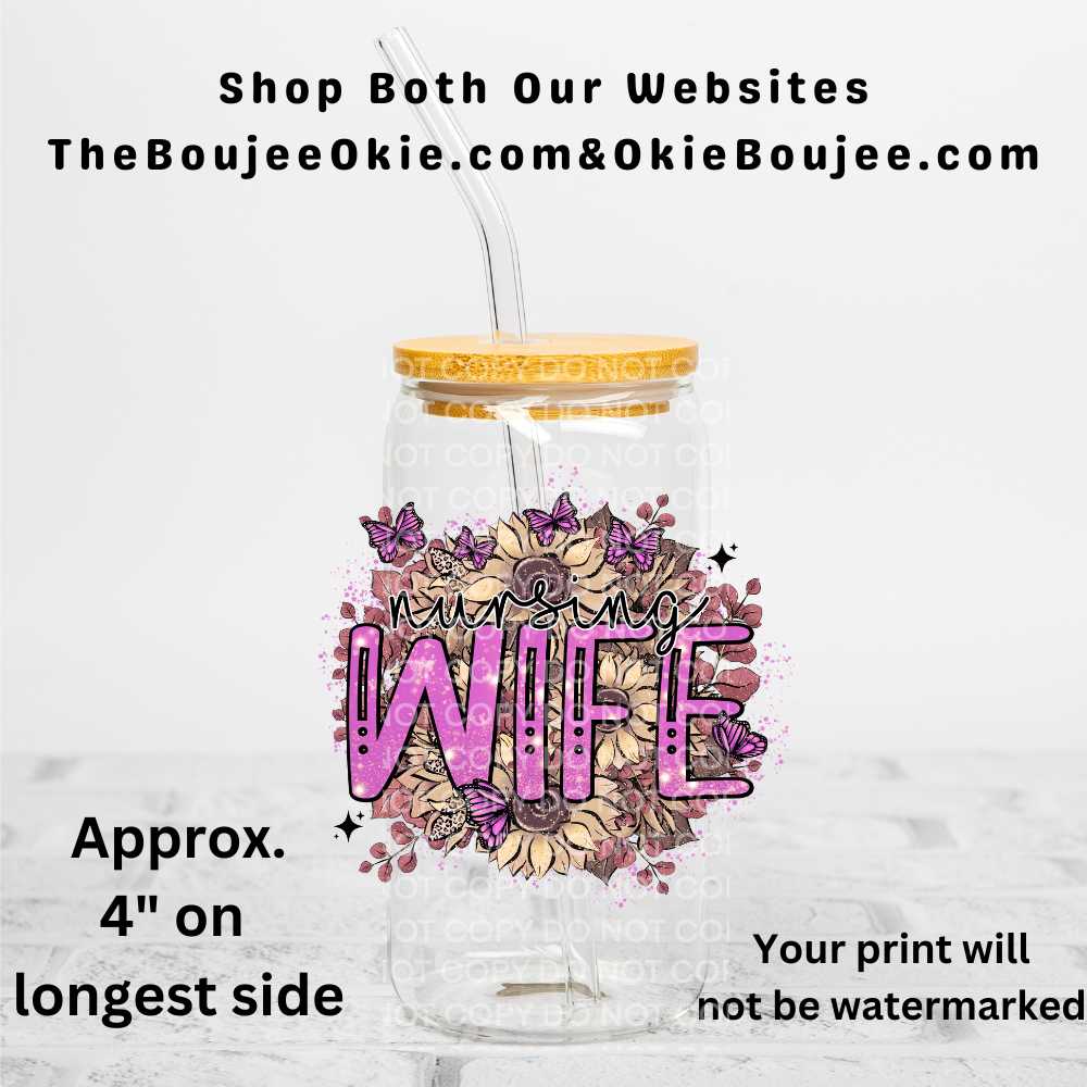 Nursing Wife Uv Dtf Decal Double Sided