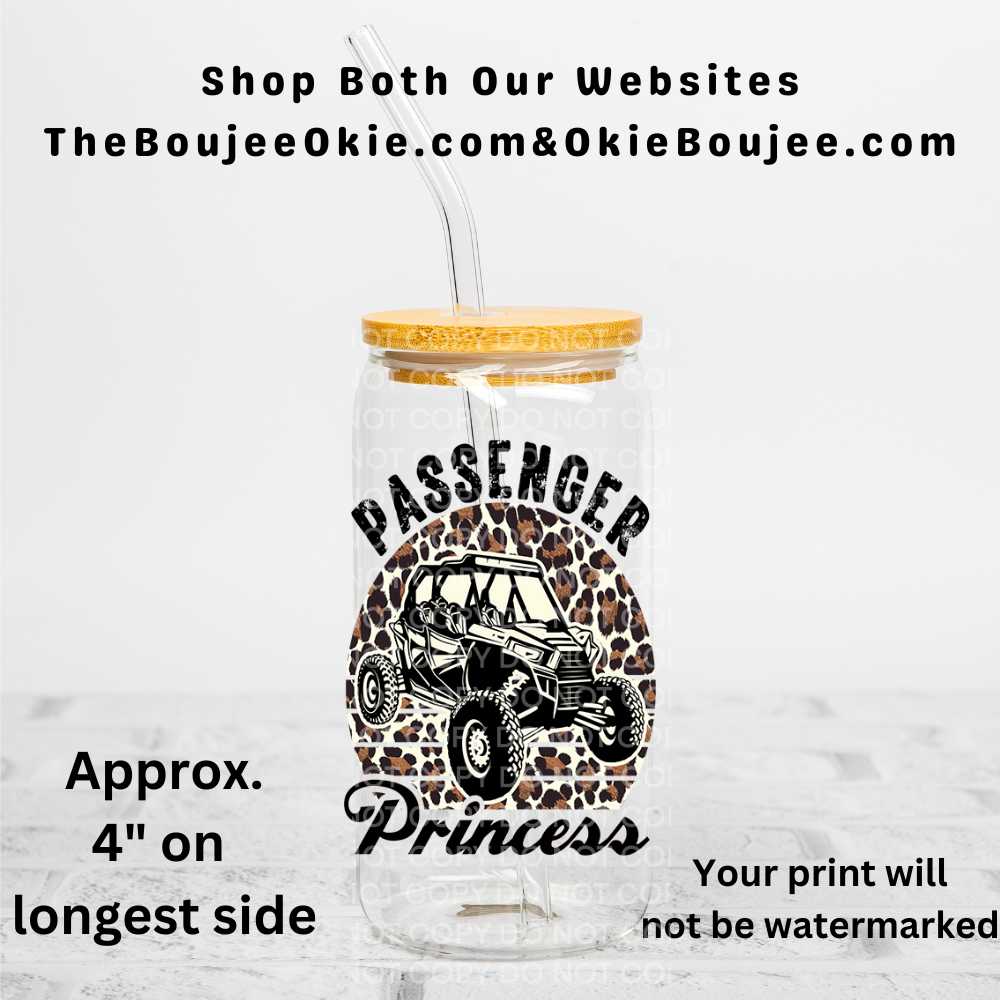 Side By Side Passenger Princess Uv Dtf Decal Double Sided