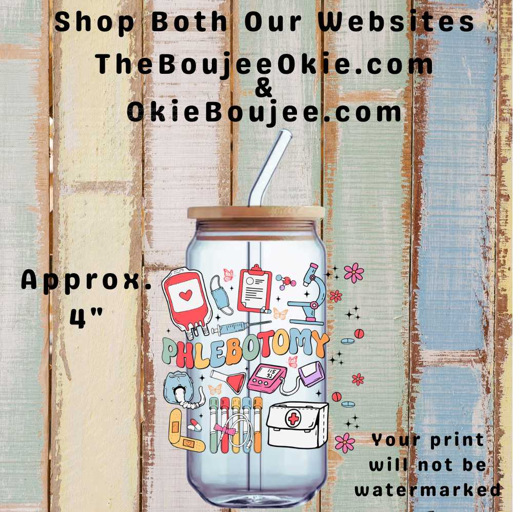 Phlebotomy Double-Sided UV DTF Decal