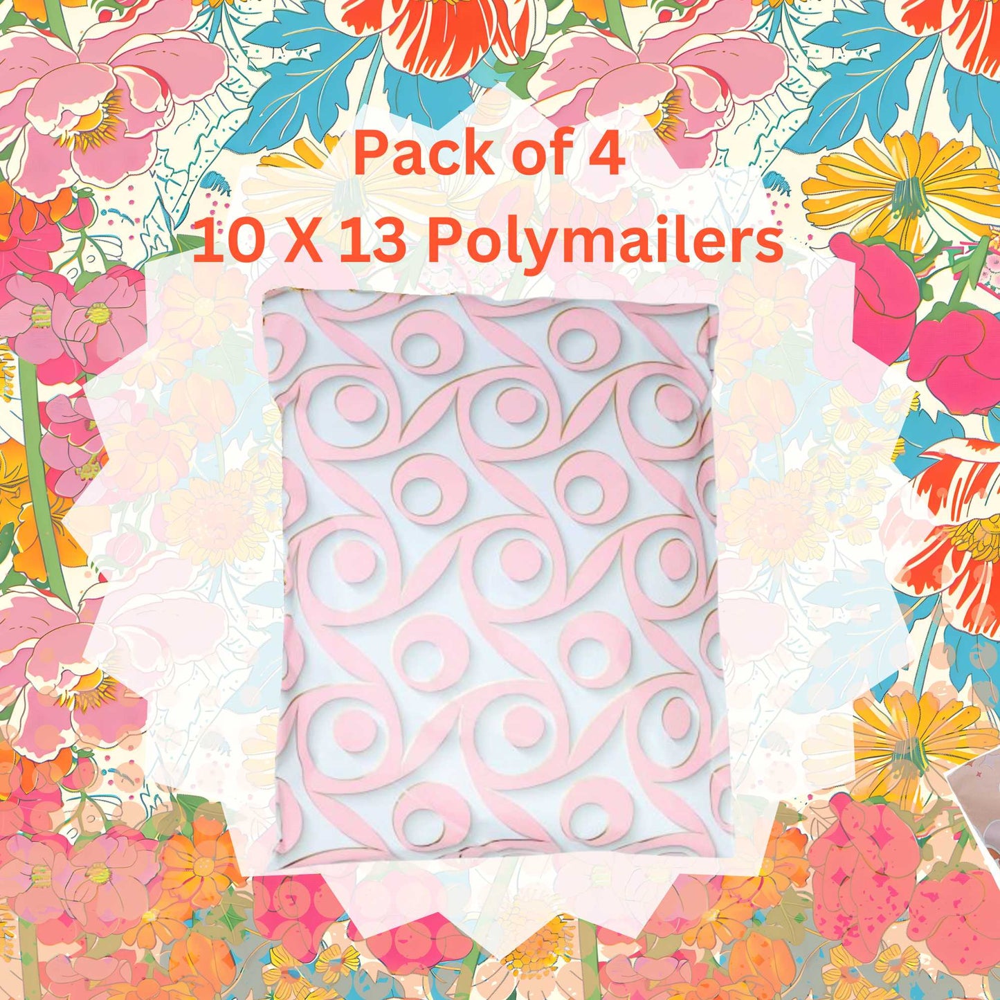 Pack of 4 Polymailers~Pink Boutique ~10 X 13