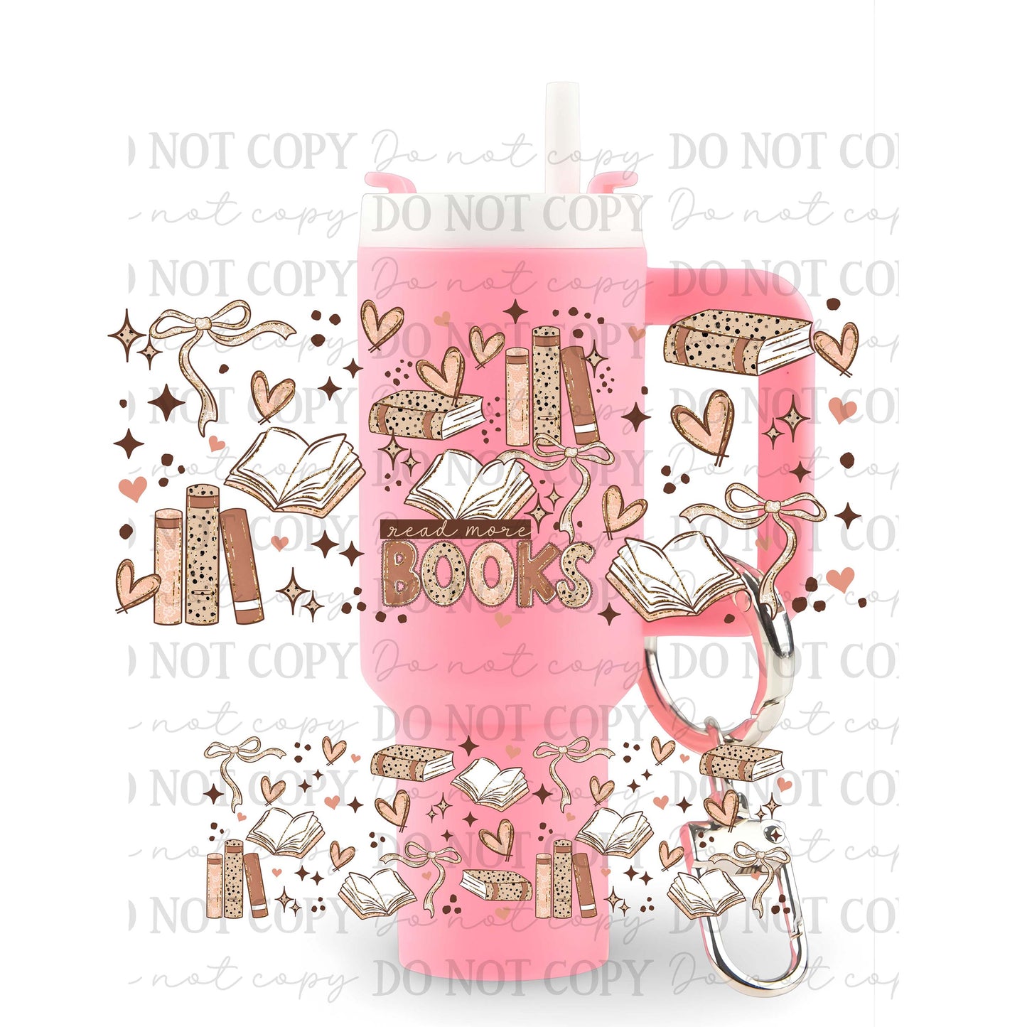 Read More Books Uv Dtf Wrap For Mini Tumbler Keychains