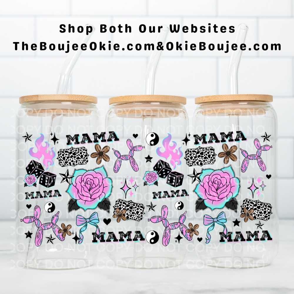Retro Wild Mama Uv Dtf Cup Wrap Double Sided