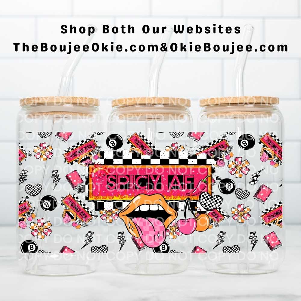 Spicy AF Uv Dtf Cup Wrap Double Sided
