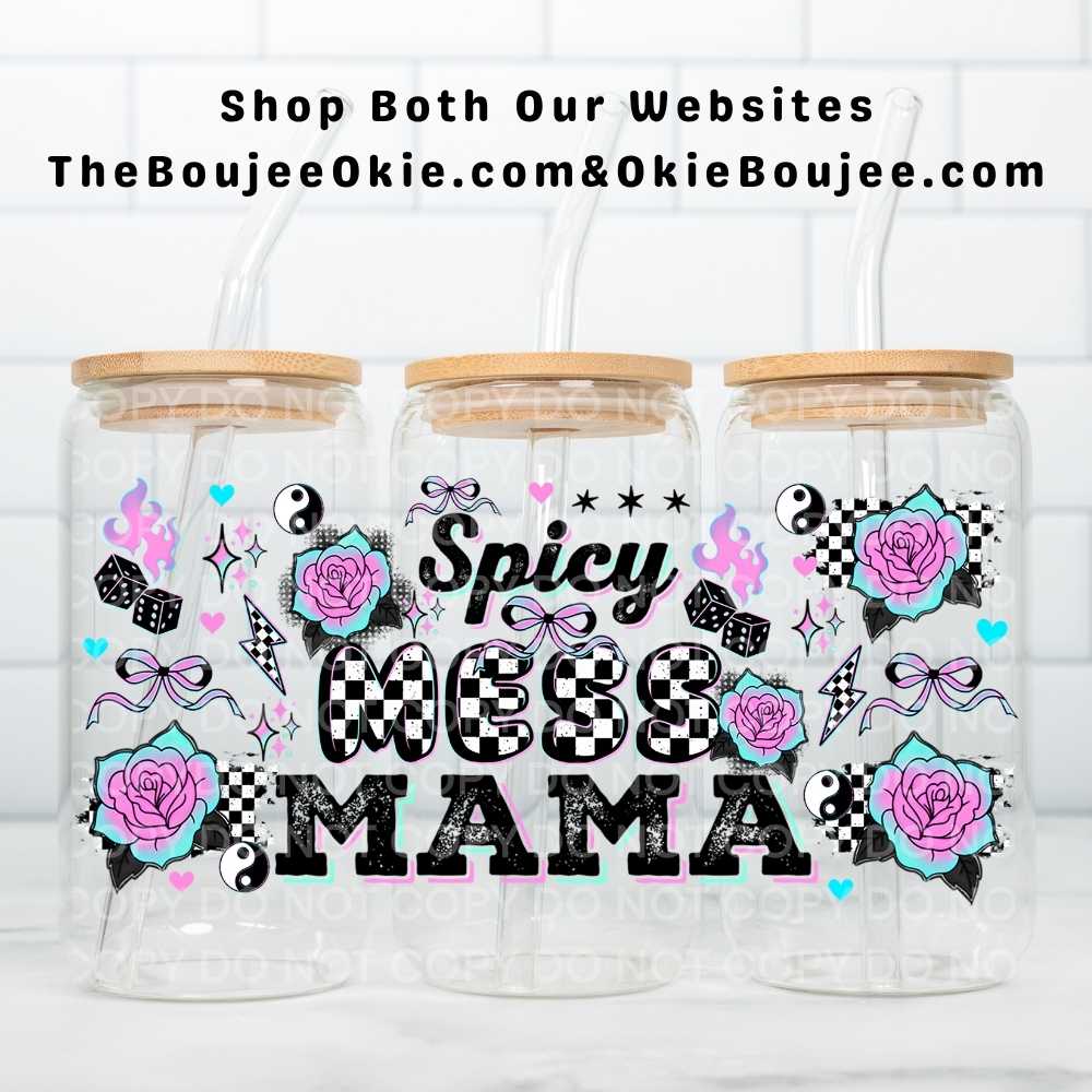 Spicy Mess Mama Uv Dtf Wrap Double Sided