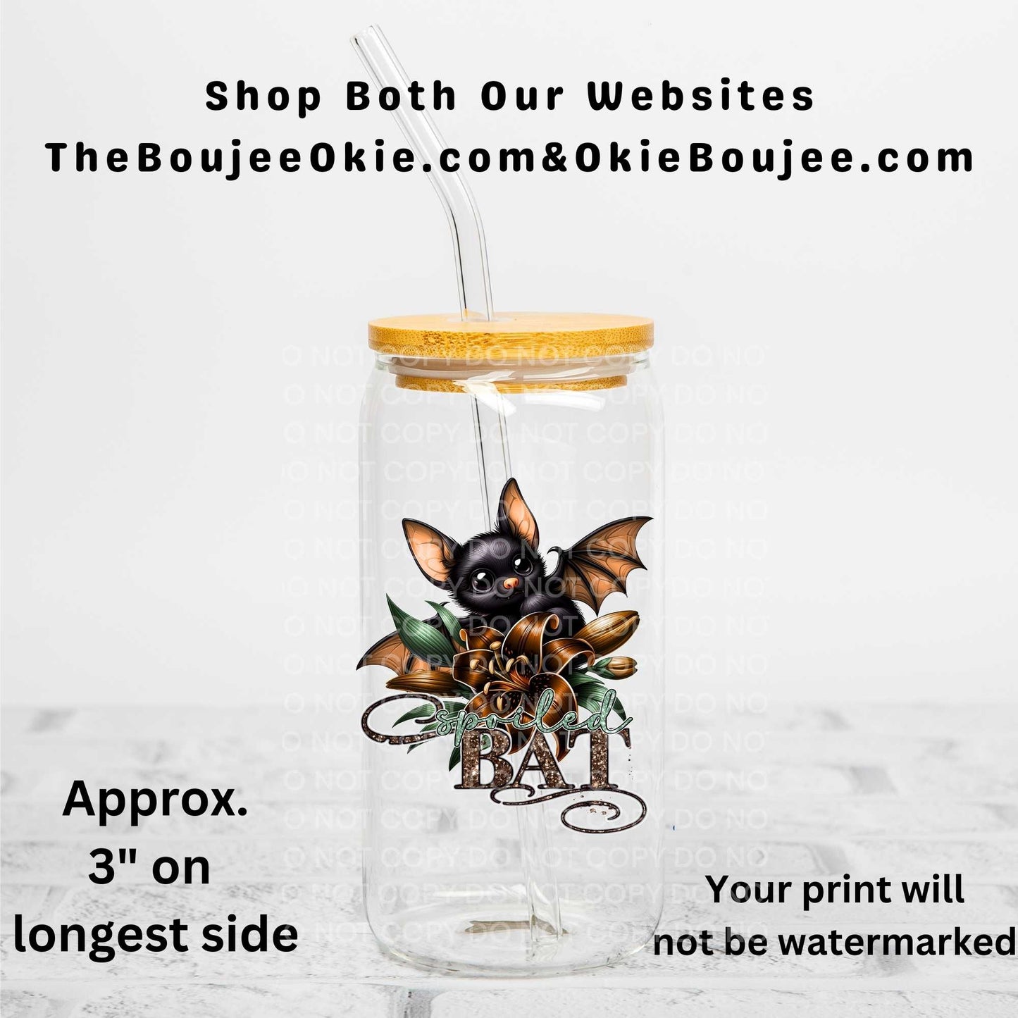 Spoiled Bat Uv Dtf Decal