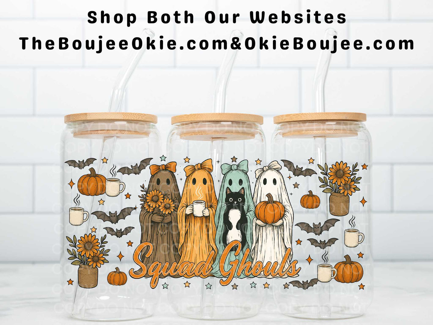 Squad Ghouls Uv Dtf Wrap Double Sided