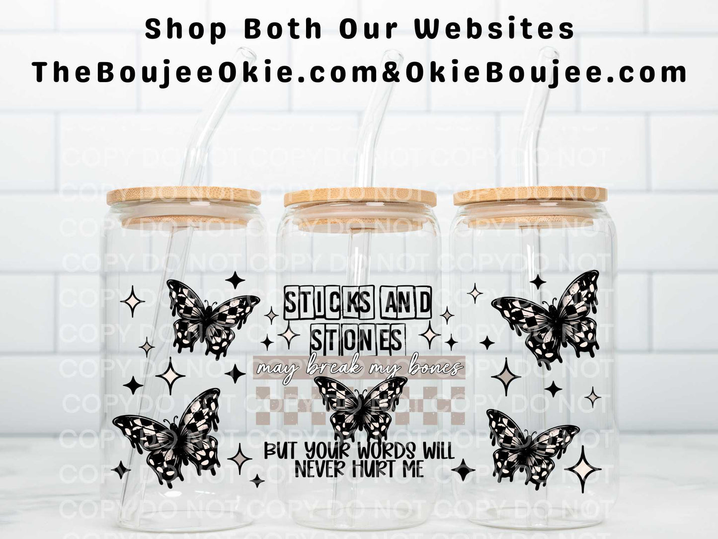 Sticks And Stones Double Sided Uv Dtf Wrap