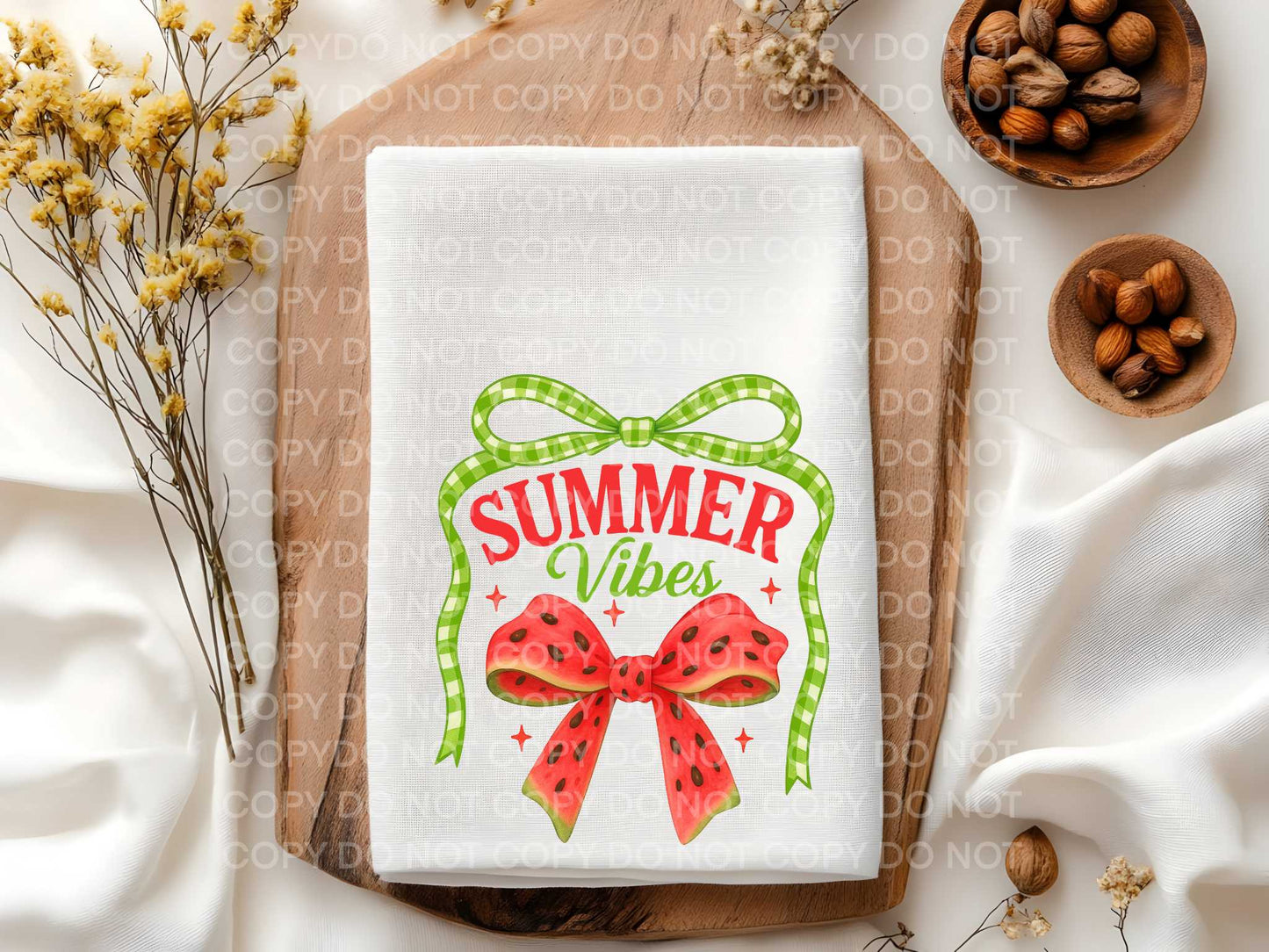 Watermelon Summer Vibes Towel Sublimation Print