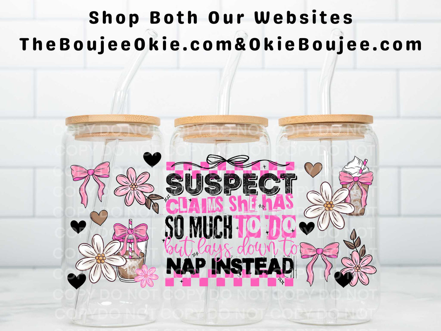 Suspect Claims She Has To Much To Do But Lays Down To Nap Instead Uv Dtf Wrap