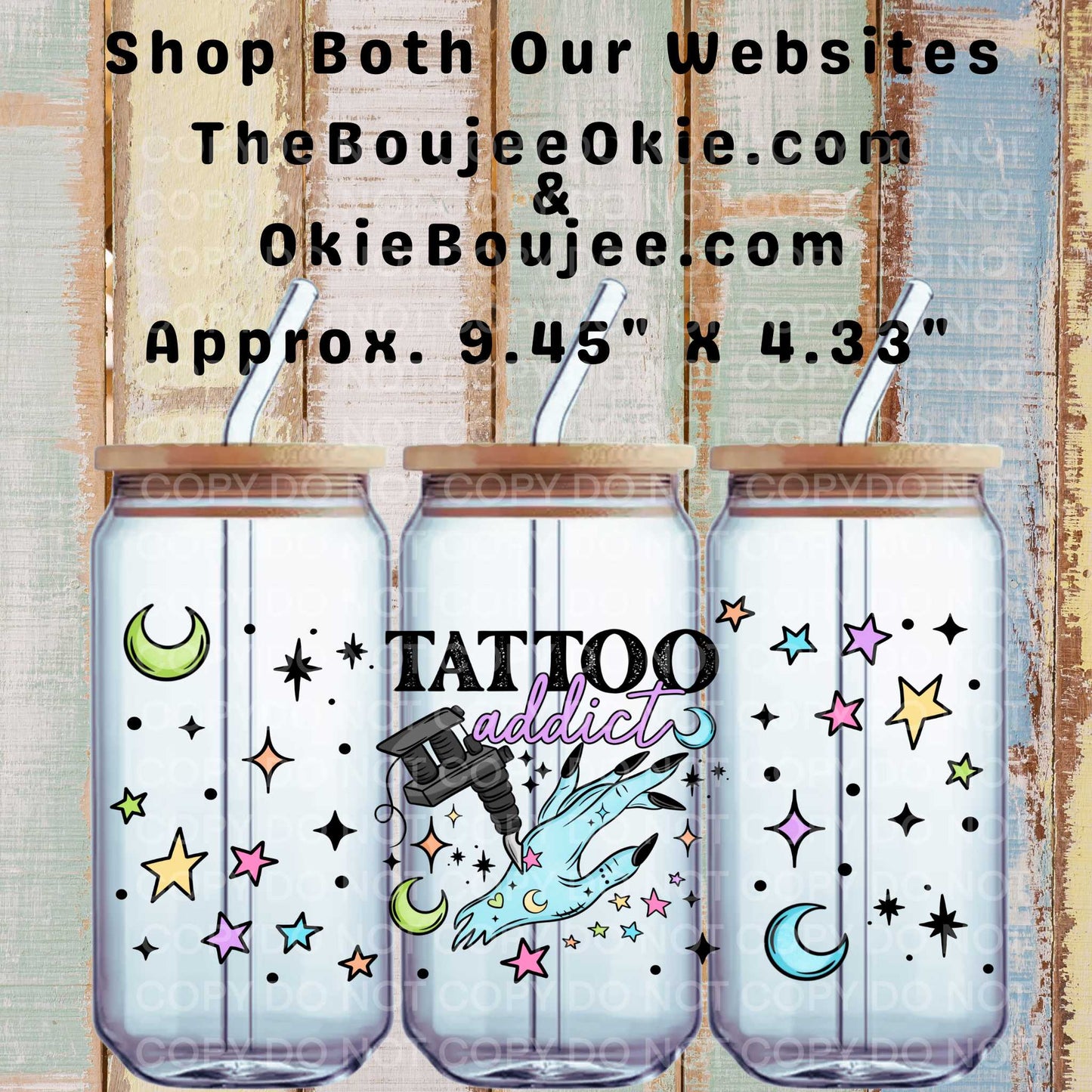 Tattoo Addict Double Sided Uv Dtf Wrap