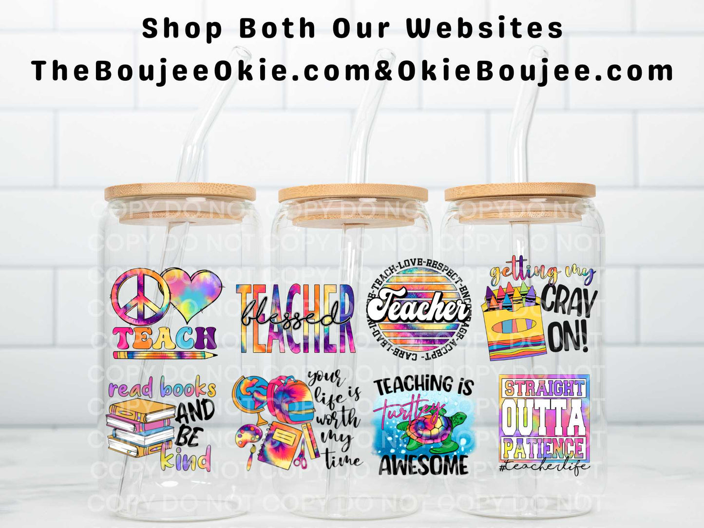 Blessed Teacher Uv Dtf Wrap Double Sided