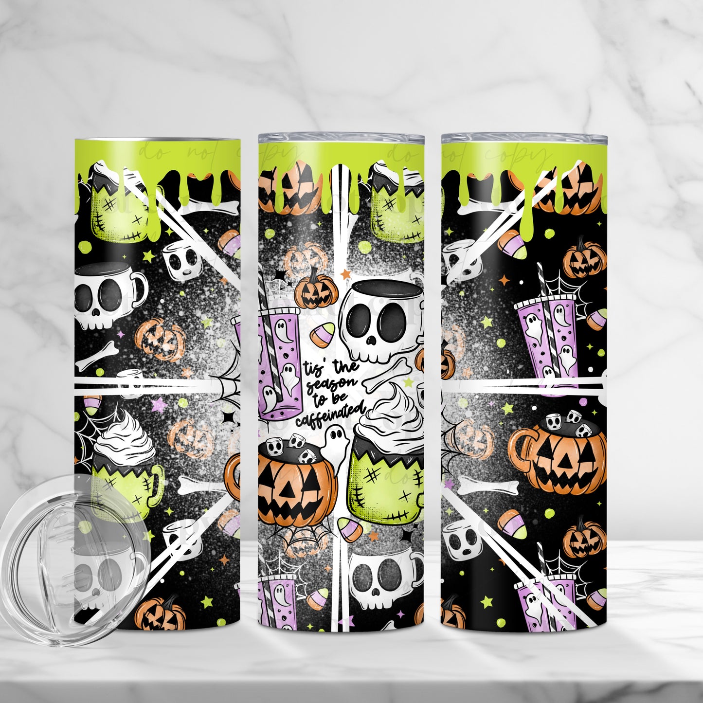 Tis The Season 20oz Skinny Tumbler Sublimation Print