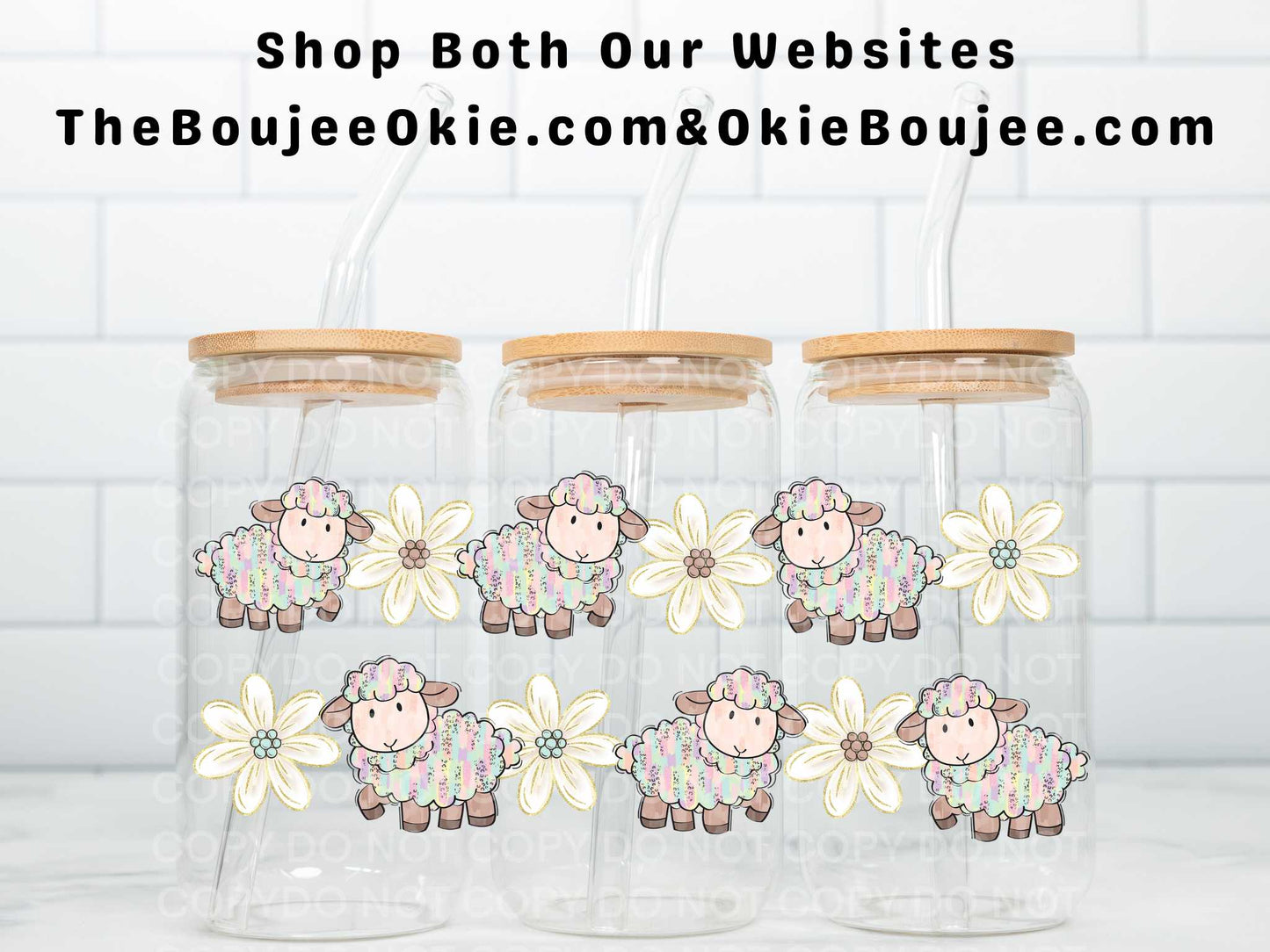 Little Lambs Uv Dtf Wrap