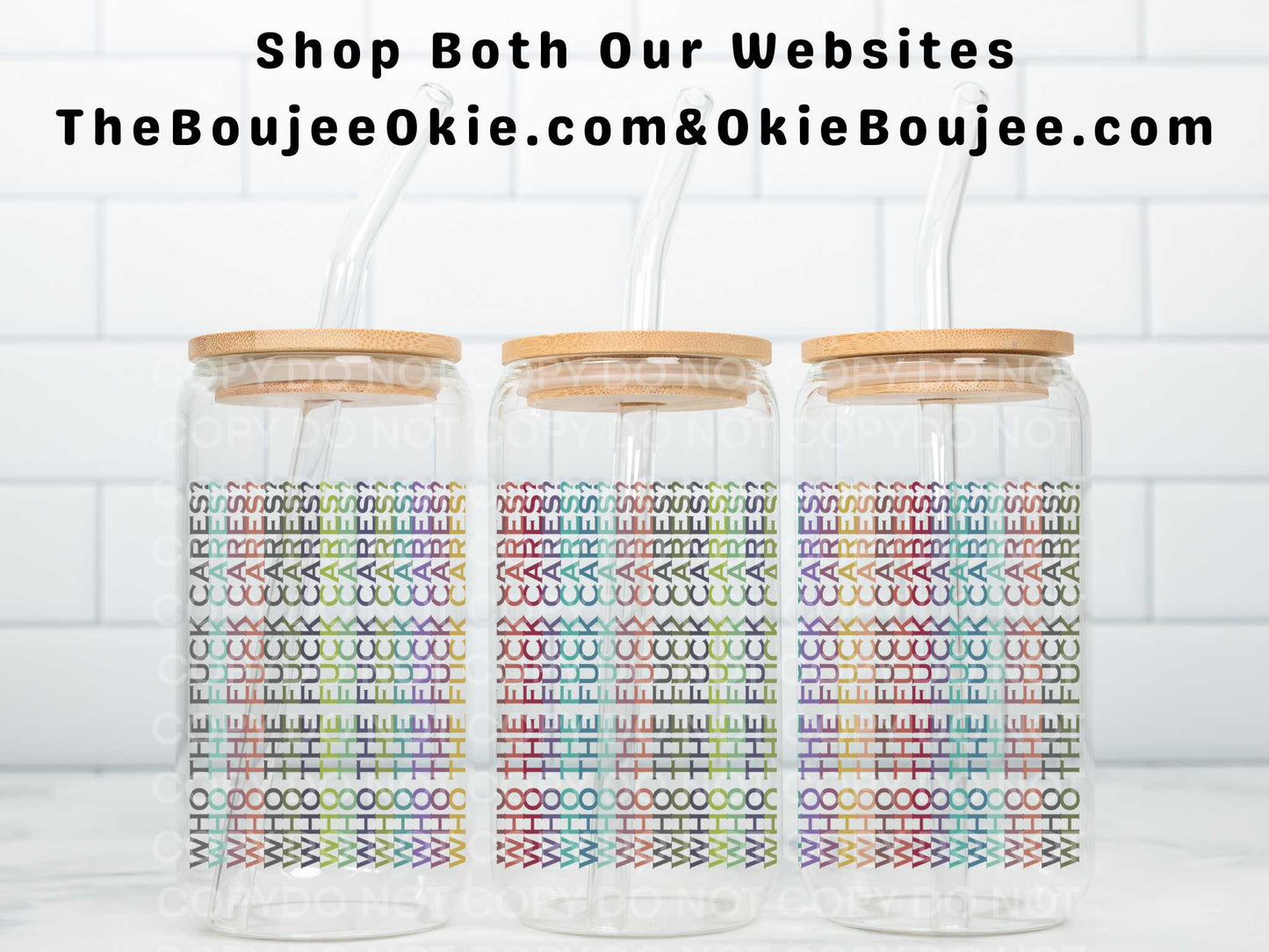 Hidden Message Uv Dtf Wrap Double Sided Who The Fuck Cares