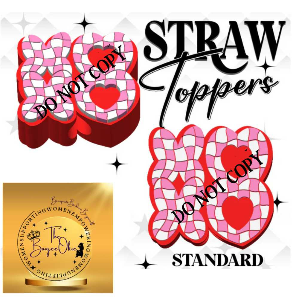 XOXO Straw Topper For Standard Straws
