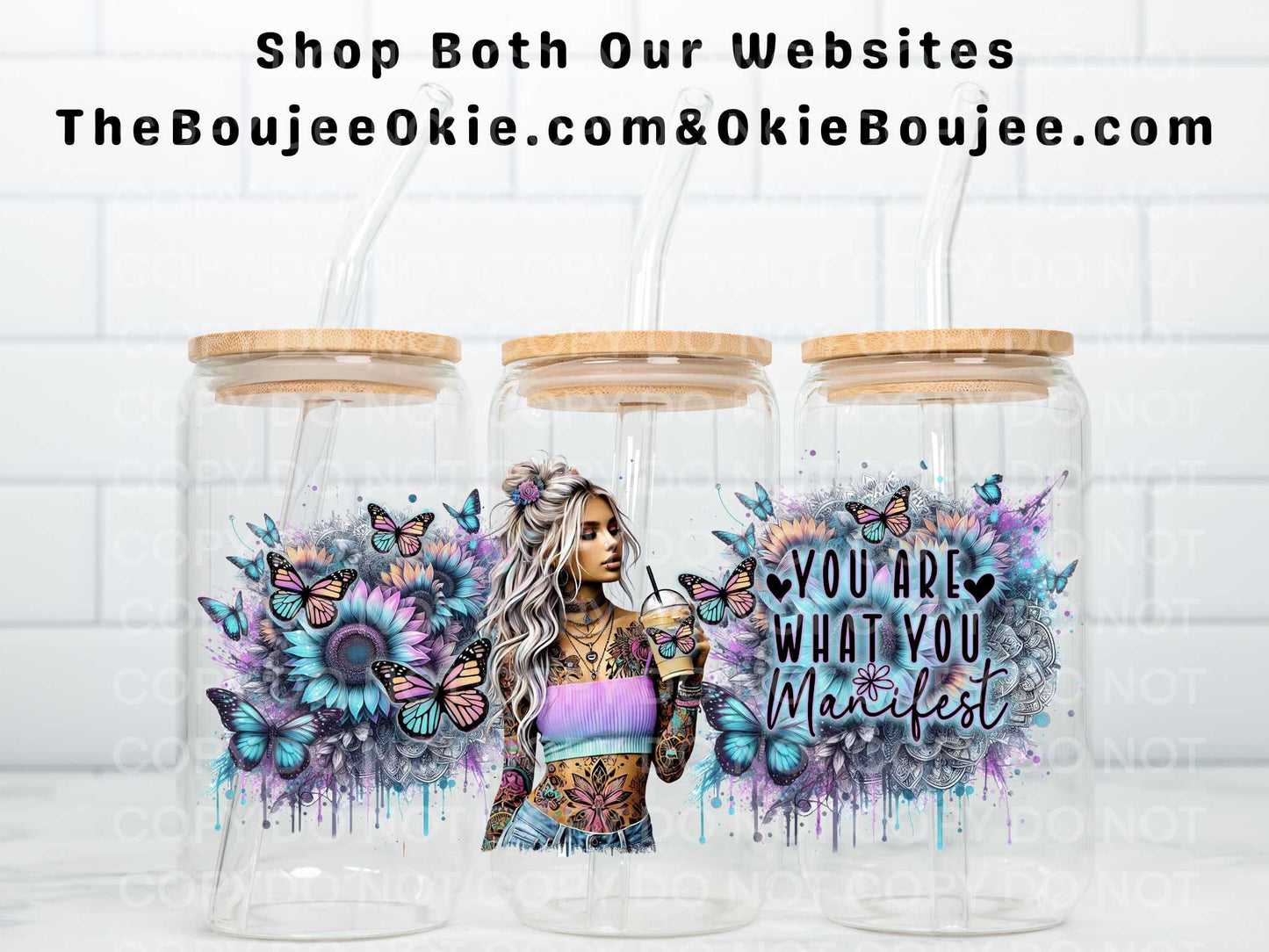 You Are What You Manifest Double Sided Uv Dtf Wrap