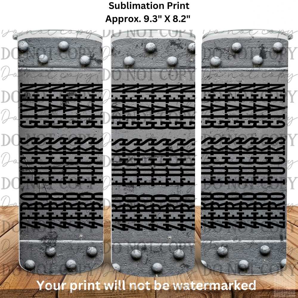 Zero Fucks Given 20oz Skinny Tumbler Sublimation Print