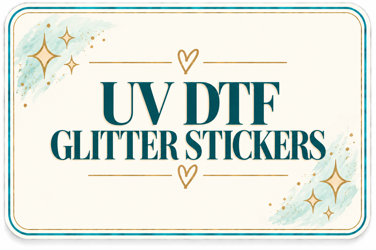 Uv DTF Glitter Stickers