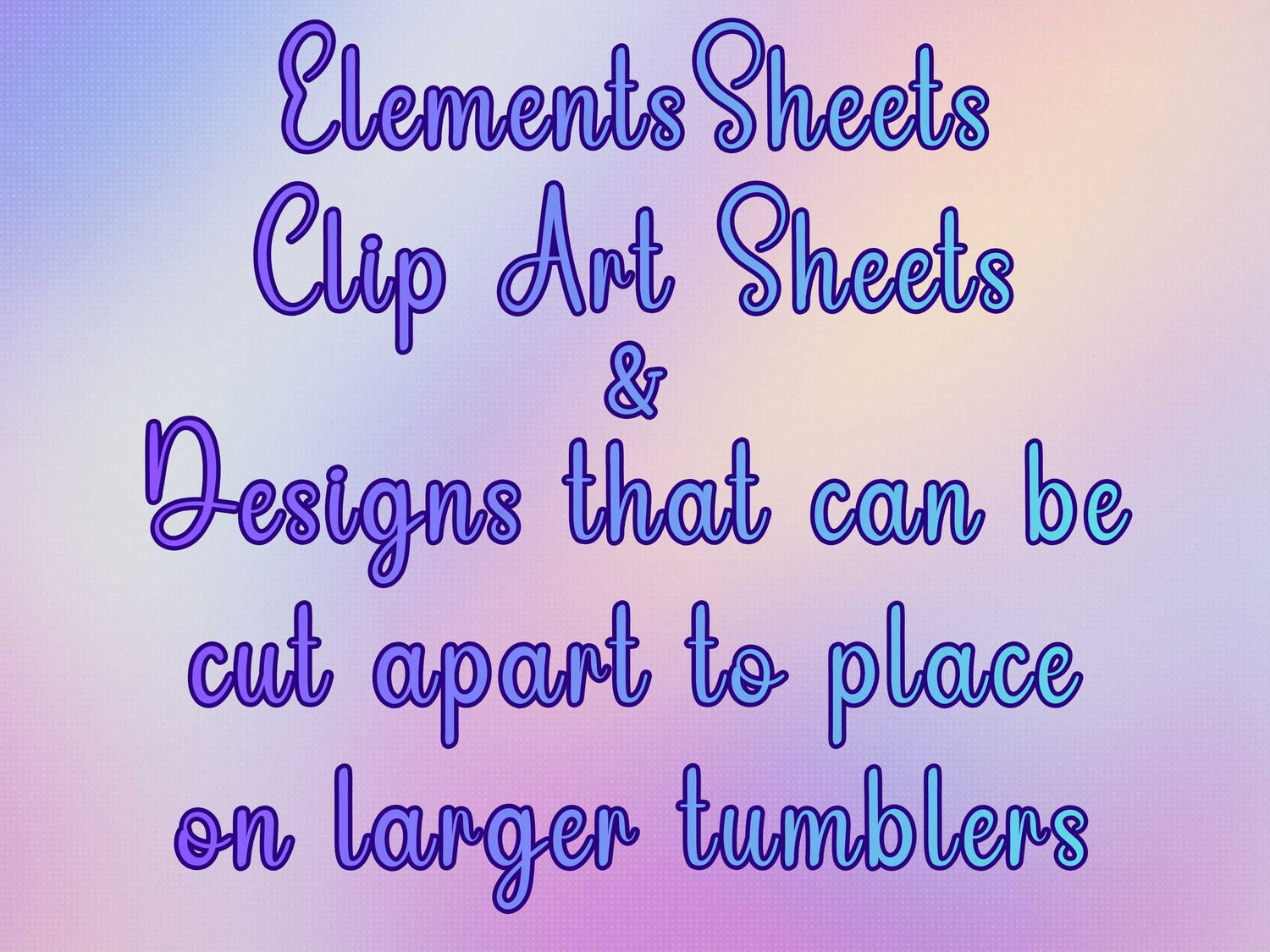 UV DTF Elements, Clip Art Sheets & Cut-Apart Wraps