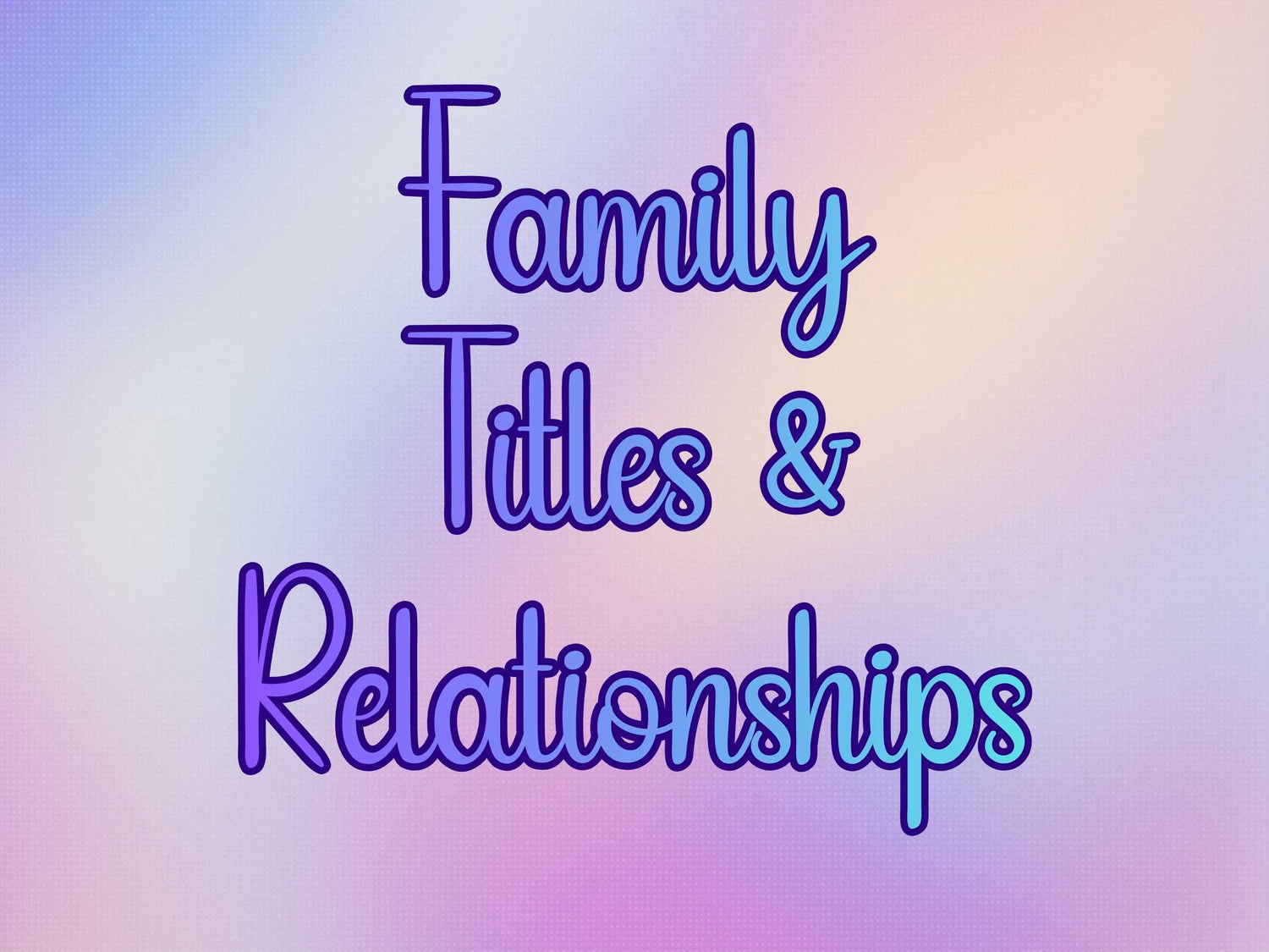 Family Title UV DTF Wraps, Decals & Sublimation Designs