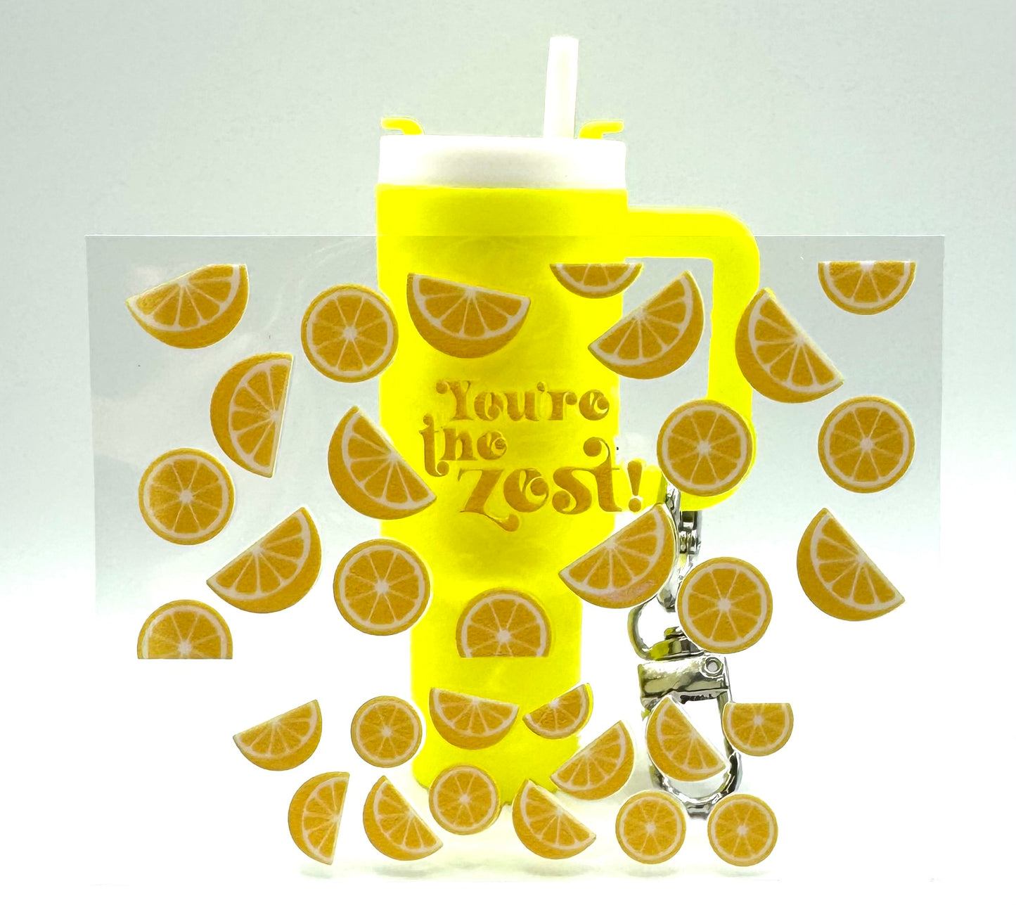 You’re The Zest Mini Tumbler Keychain Uv Dtf Wraps Top & Bottom Set