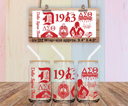 1913 Delta Sigma Theta Sorority Uv Dtf Wrap