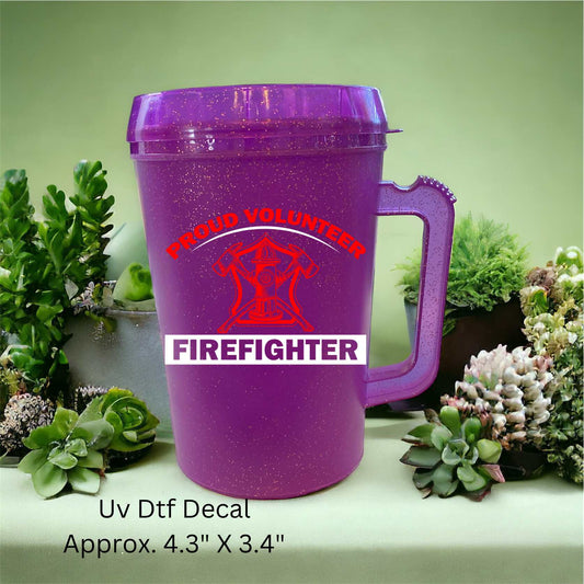 Uv Dtf Decal Proud Volunteer Firefighter