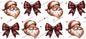 Santas & Bows Uv Dtf Wrap