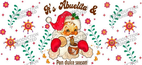 Santa Abuelita & Pan Dulce Uv Dtf Wrap