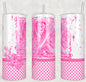 Breast Cancer Survivor 20oz Skinny Tumbler Sublimation Print