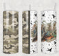 Duck Camo Bow 20oz Skinny Tumbler Sublimation Print