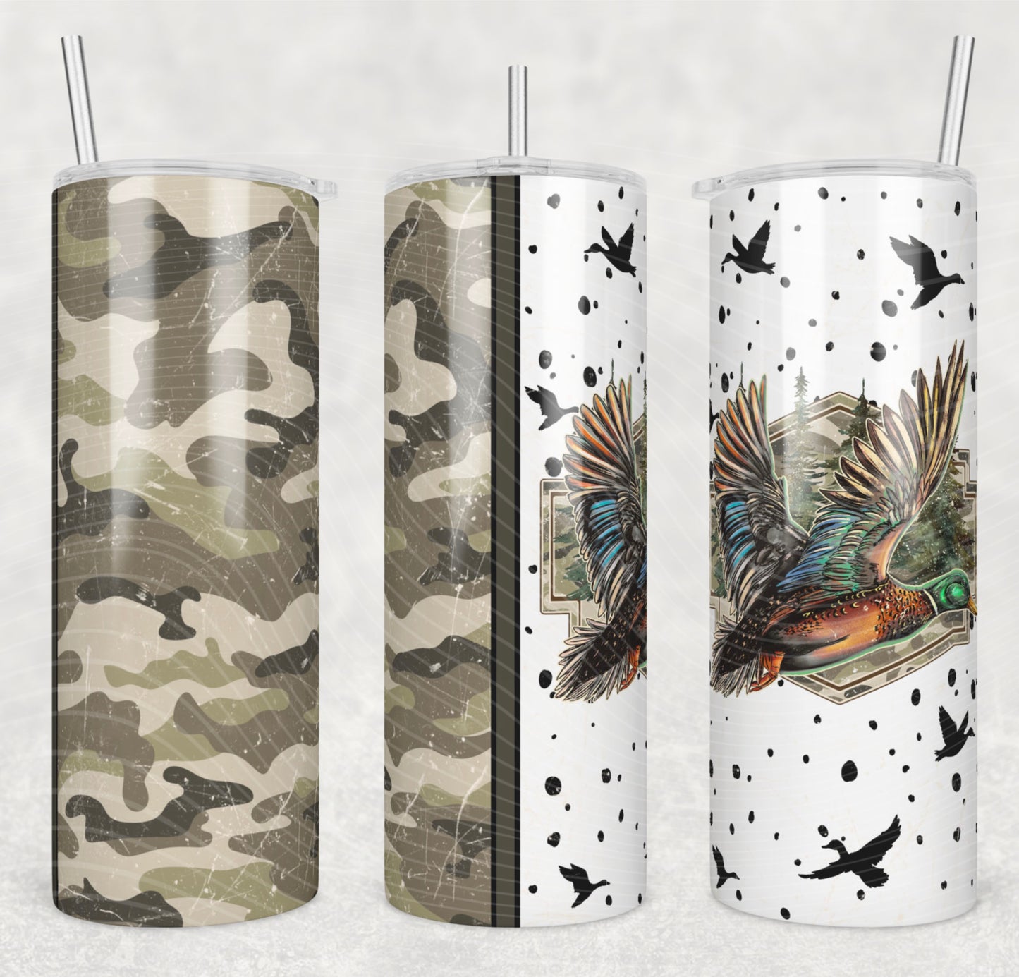 Duck 20oz Skinny Tumbler Sublimation Print