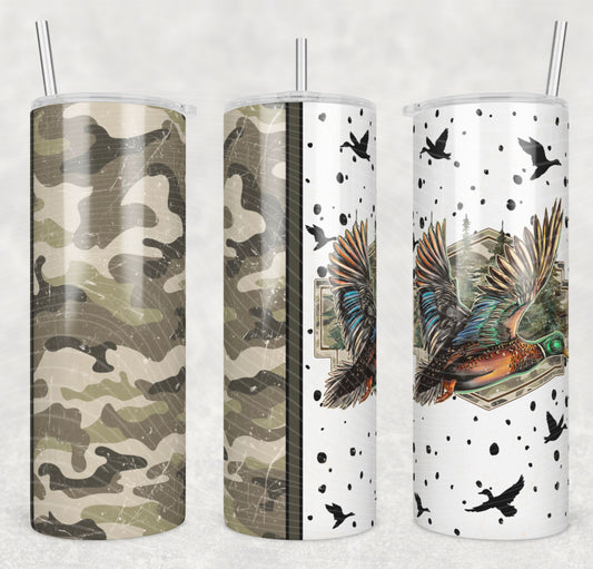 Duck 20oz Skinny Tumbler Sublimation Print